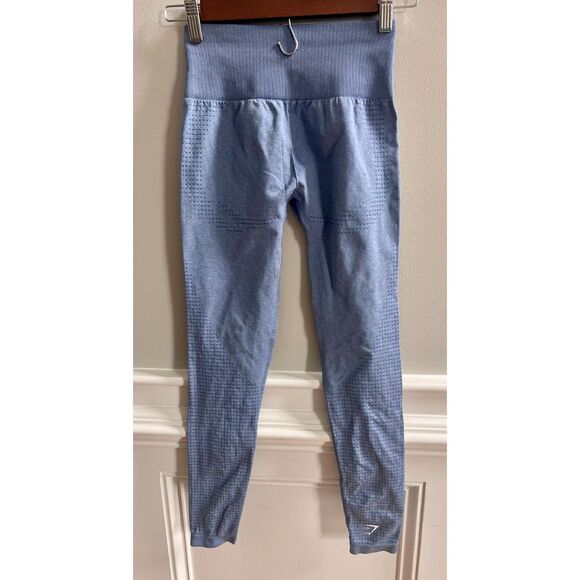 Gymshark Flex High Waisted Leggings - Blue Marl - Size XS - Picture 3 of 3